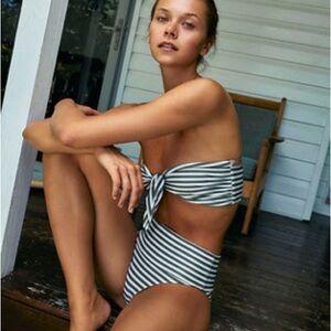 NWOT ACACIA Echo Printed Bikini Bottom in Coast